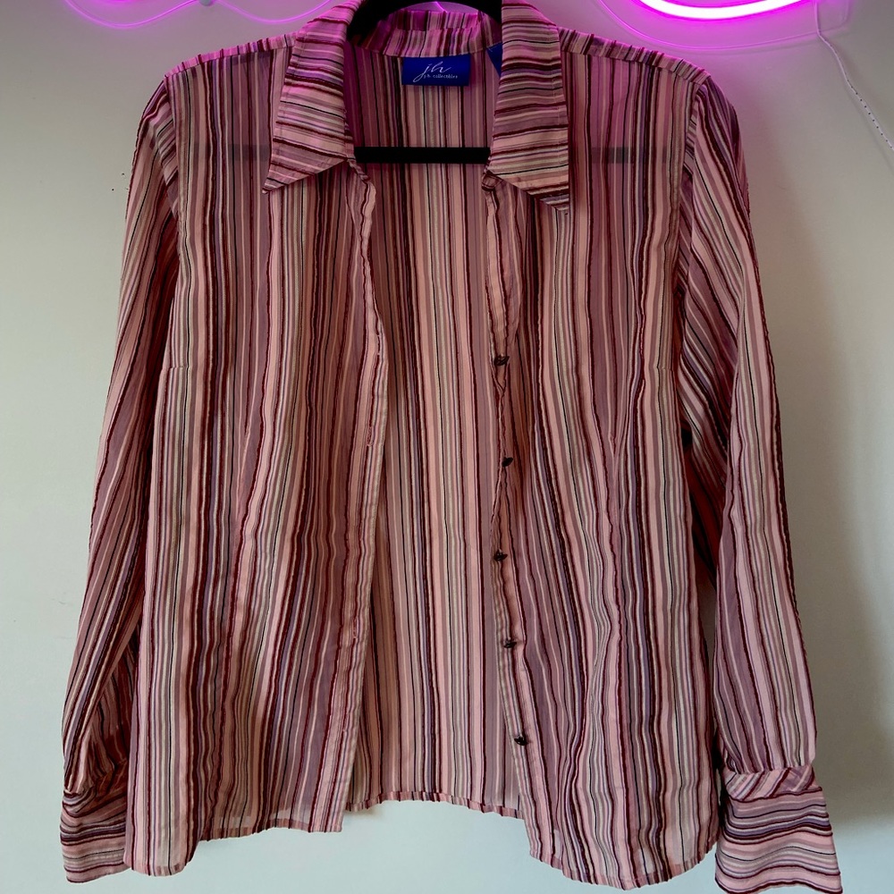 Striped Button-up Shirt